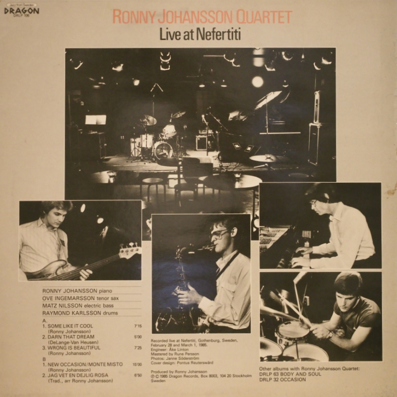 Matz Nilsson, diskografi, övrigt.